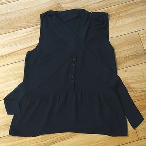 RW&Co blouse navy blue, small.